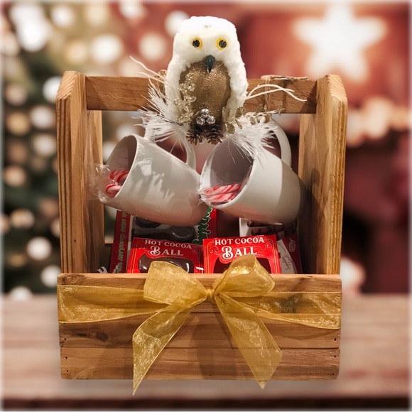 Handmade Wooden Cocoa/Beverage Caddy - Picture 6 of 6